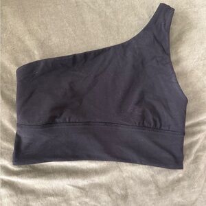 lululemon athletica Black One-Shoulder Sports Bra